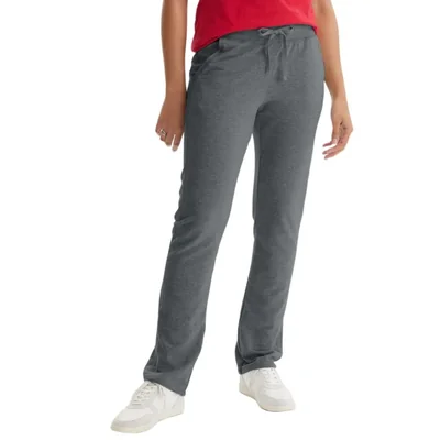 Pantalones de felpa francesa con bolsillo Hanes talla M gris carbón