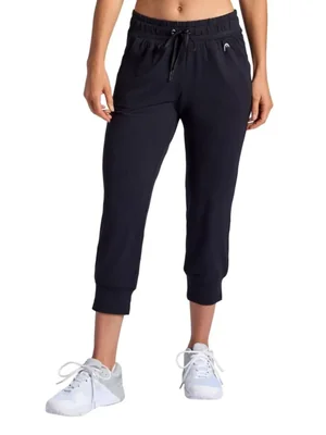 Pantalón jogger para mujer HEAD Rebound 61 cm Negro jaspeado Talla S