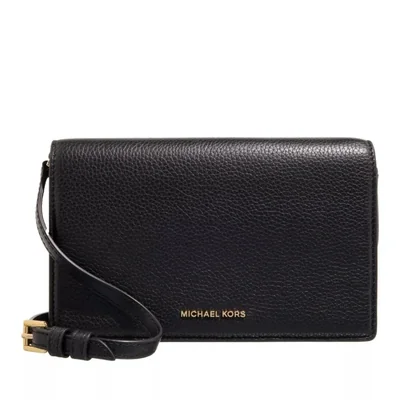 Bolso bandolera Michael Kors Jet Set mediano negro para mujer