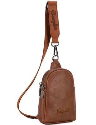 Bolso bandolera Wrangler 13 cm x 20 cm de cuero sintético para mujer