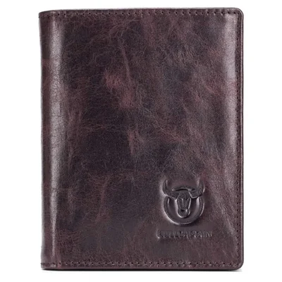 Cartera BULLCAPTAIN QB-027 de Cuero Genuino en Púrpura