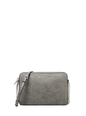 Bolso de mano Michael Kors Jet Set grande de denim lavado