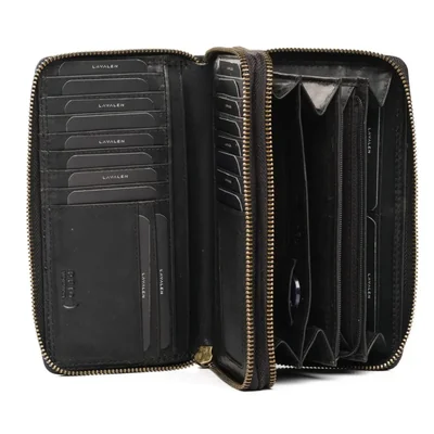 Cartera Lavalen RFID de Cuero 12 x 20 cm para Mujer
