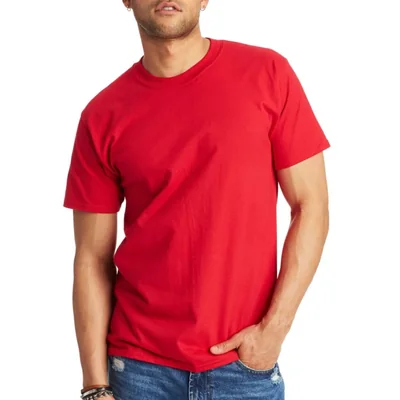 Camiseta Hanes X-Large Tall Roja (2 unidades)