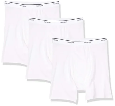 Calzoncillos tipo bóxer Fruit of the Loom 3BL7600 blanco talla L pack de 3