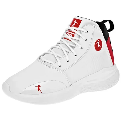 Apoort Tenis deportivo para joven blanco rojo negro, código 100672-3