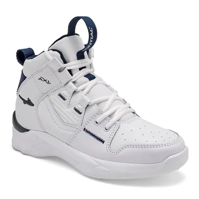Pontiac Tenis deportivo para hombre blanco marino, código 112748-3