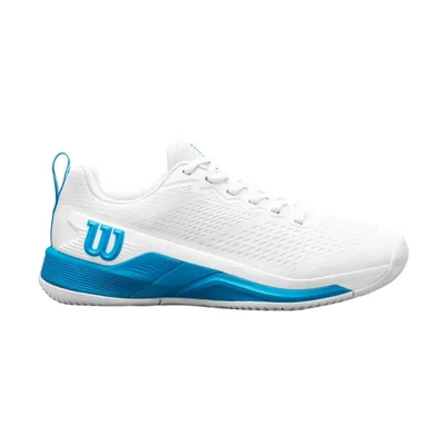 Zapatilla de tenis para hombre WILSON Rush Pro 4.5 oz Blanca/Azul US13