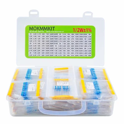 Kit De Resistencias Mokmmkit 1500 Piezas 1 Ω-10 Mω 12 W - Venta Internacional.