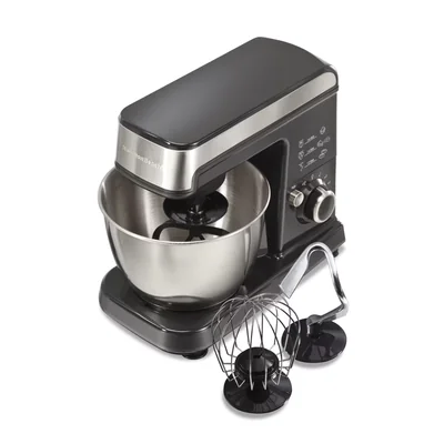Batidora de Pie Hamilton Beach 6 Velocidades 300 W 3.5 L con Caja De Acero Inoxidable - Venta Internacional