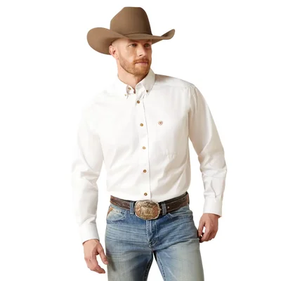 Camisa Ariat De Sarga Corte Clásico Manga Larga Para Hombre - Venta Internacional.