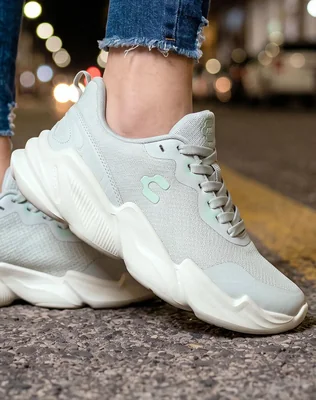 Tenis Deportivo Charly 05004527 Gris Textil Mujer