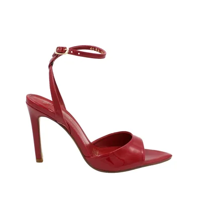 Sandalia Tacon Charol Pulsera Puntal Moda Mujer Sabrina Sentíes