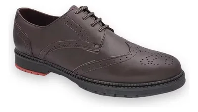 Zapato Bostoniano R Cómodos Mónaco Café Oscuro de Piel de Borrego Casual para Hombre