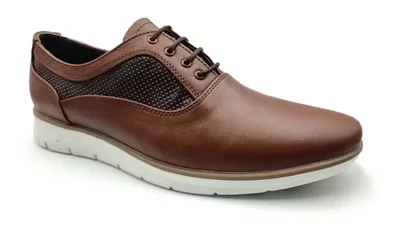 Zapatos Casuales R Cómodos 050 Café de Piel de Borrego para Caballero