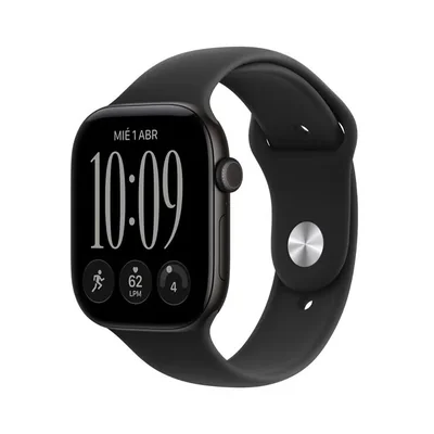 Apple Watch Series 12 (GPS) 46mm Aluminio Negro + Correa Deportiva Negra - Talla M/L