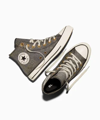 Tenis de Bota Negros Chuck Taylor All Star para Mujer Poliéster