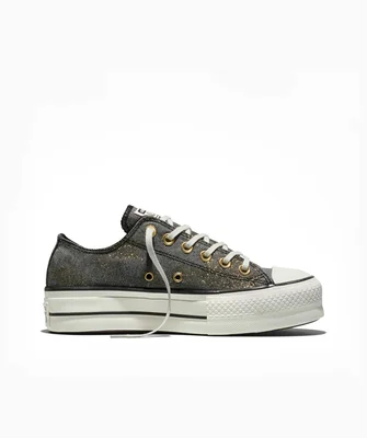 Tenis Choclo Negros Converse Lift para Mujer Poliéster