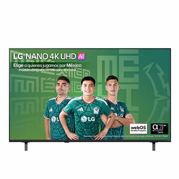 Pantalla 55 pulgadas LG NANO 4K UHD AI NU850 SMART TV webOS 2026 55NU850BPSA