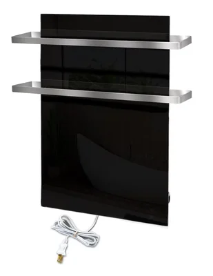 Toallero térmico infrarrojo en cristal 2 Colgante 280 W negro