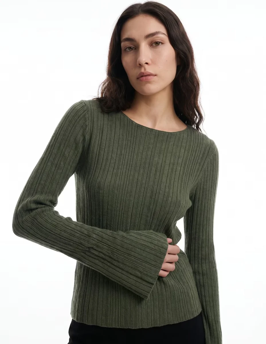 Top cuello redondo