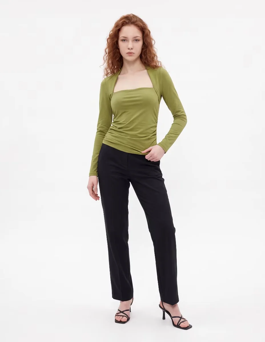 Blusa manga larga para mujer