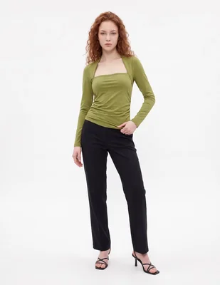 Blusa manga larga para mujer
