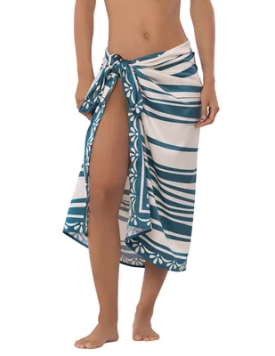 Pareo con estampado floral