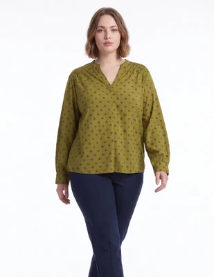 Blusa manga larga para mujer