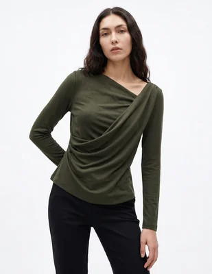 Blusa manga larga para mujer