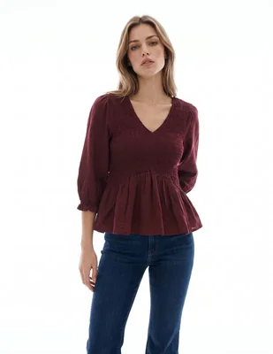 Blusa manga 3/4 para mujer