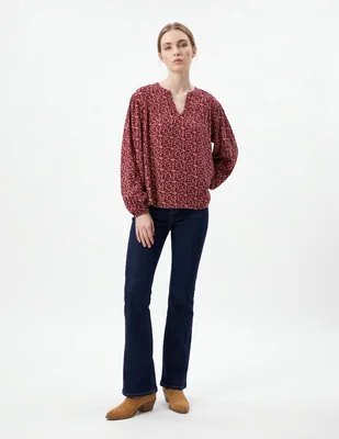 Blusa manga larga para mujer
