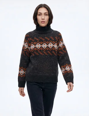 Suéter cuello redondo para mujer