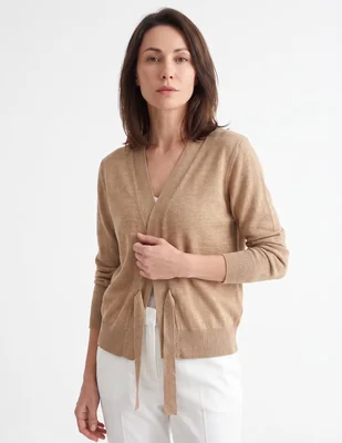 Suéter cuello V para mujer