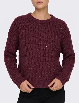Suéter cuello redondo para mujer