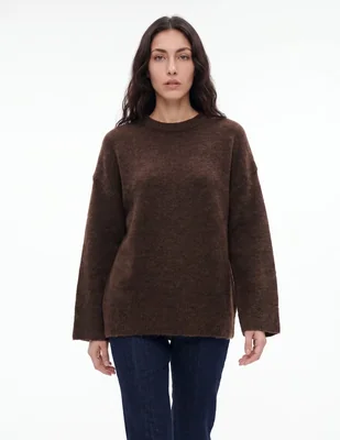 Suéter cuello redondo para mujer