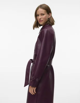 Gabardina impermeable con bolsa para mujer