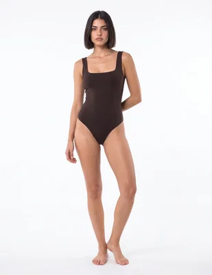 Body escote cuadrado para mujer