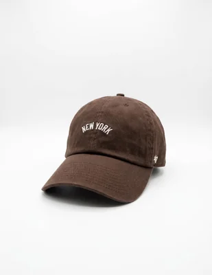 Gorra visera curva correa ajustable casual MLB New York Yankees para mujer