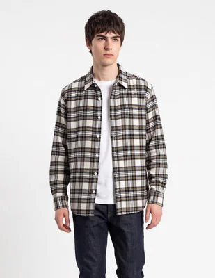 Camisa casual de algodón manga larga para hombre