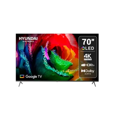 Pantalla 70 pulgadas Hyundai QLED UHD 4K HYLED7007QG con Google TV