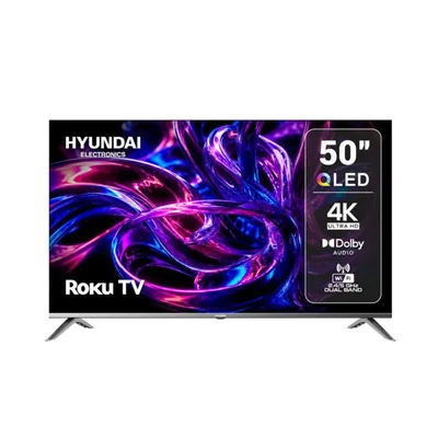 Pantalla 50 pulgadas Hyundai QLED UHD 4K HYLED5026QR con Roku TV
