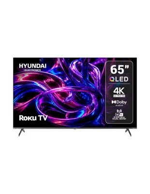Pantalla 65 pulgadas Hyundai QLED UHD 4K HYLED6516QR con Roku TV