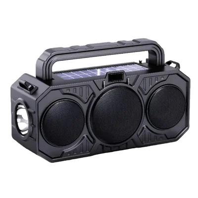 Bocina Bluetooth Grande Portatil Altavoz Exterior, Color Negro