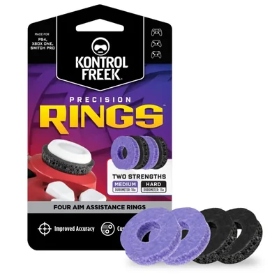 Anillos de Precisión KontrolFreek Negro/Violeta - Pack de 4