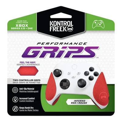 KontrolFreek Performance Grips para Xbox One y Xbox Series X rojo Inferno