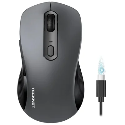 Ratón Bluetooth TECKNET Inalámbrico 4800 DPI Clic Silencioso
