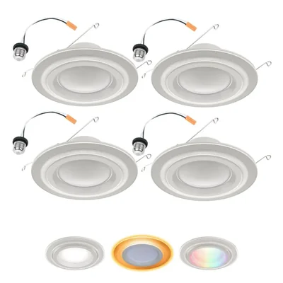 LED de sustitución HALO 15 cm WiZ Pro SpaceSense – Pack de 4