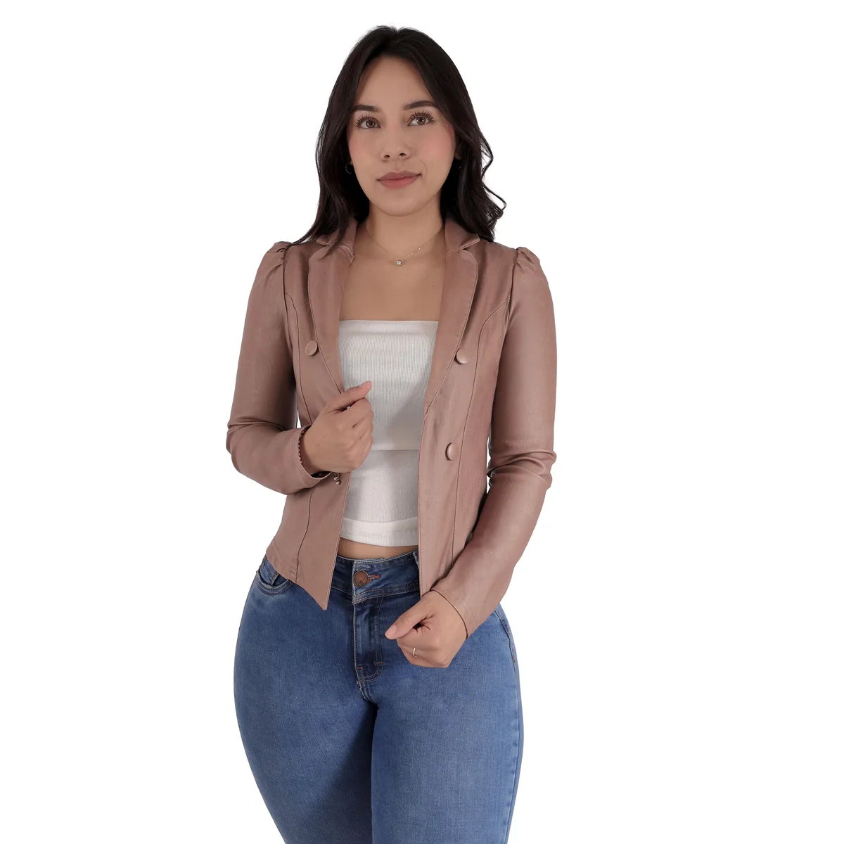 Saco Blazer Beige Sea Brazil Para Mujer