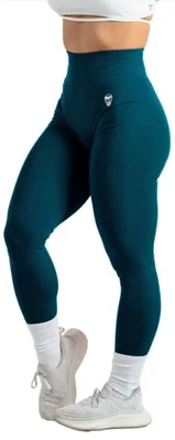 Leggings Gymreapers Infinity de cintura alta sin costuras color esmeralda